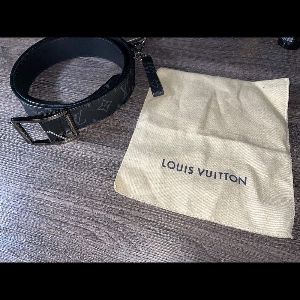 Louis Vuitton Eclipse Monogram Belt Sz 40